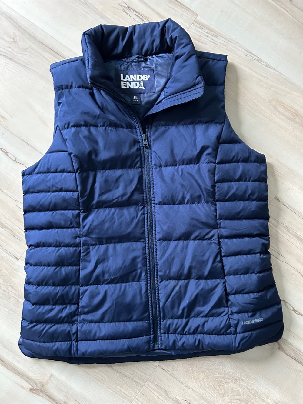 Lands' End Women’s Navy Quilted Packable Puffer Vest
